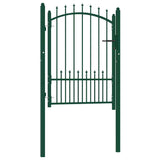 Port vidaxl avec lance de 100x125 cm en acier vert