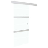 VidaXL Schuifdeur met zachte stops 76x205 cm ESG-glas en aluminium