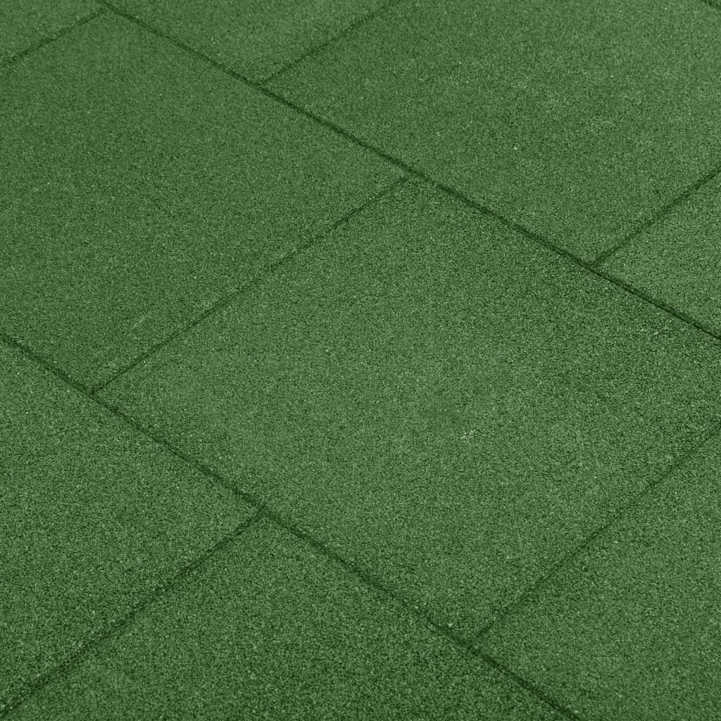 Vidaxl Valt Tiles 12 st 50x50x3 cm de goma verde