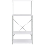 Armadio a microonde Vidaxl 60x39.6x123 cm Bianco in legno elaborato