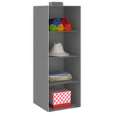 Vidaxl Clothing Organizers Hanging 2 sts with 4 shelves fabric