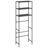 Rack de stockage Vidaxl pour à l'étage à 3 couches 53x28x169 cm noir