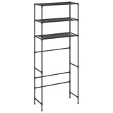 Rack de stockage Vidaxl pour la machine à laver Boven 3 couches 69x28x169 cm noir