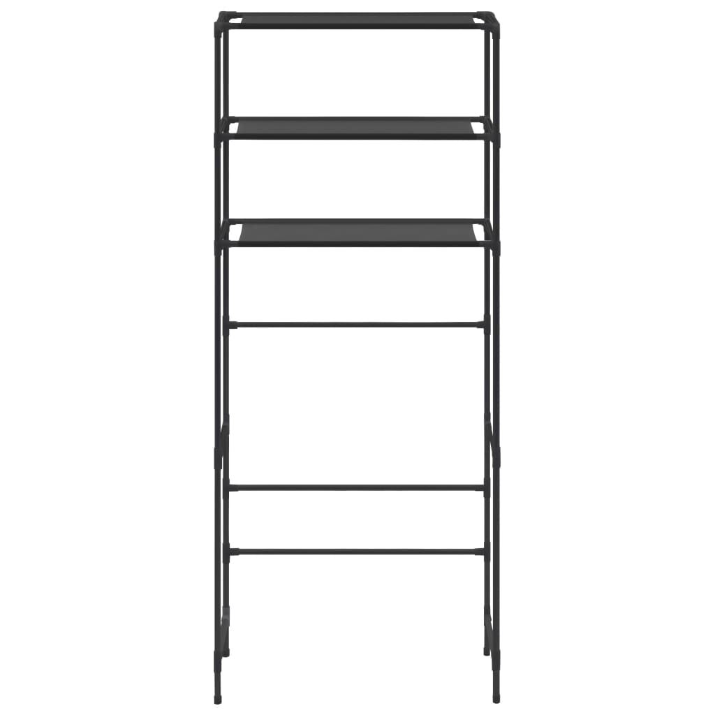 Vidaxl Storage Rack per lavatrice Boven 3-strato 69x28x169 cm nero