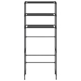 Rack de stockage Vidaxl pour la machine à laver Boven 3 couches 69x28x169 cm noir