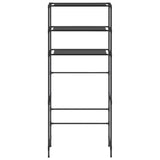 Rack de stockage Vidaxl pour la machine à laver Boven 3 couches 69x28x169 cm noir