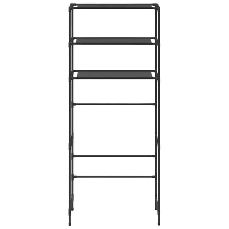 Rack de stockage Vidaxl pour la machine à laver Boven 3 couches 69x28x169 cm noir