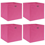 Vidaxl Storage boxes 4 pcs 32x32x32 cm Fabric Pink