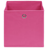 Boîtes de rangement Vidaxl 4 PCS 32x32x32 cm Fabric rose