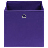 Boîtes de stockage Vidaxl 4 PCS 32x32x32 cm Fabric Purple