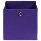 Vidaxl Storage boxes 10 pcs 32x32x32 cm Fabric Purple