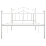Vidaxl bedframe metaal wit 100x200 cm
