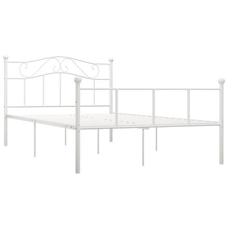 Vidaxl bedframe metaal wit 120x200 cm