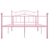 Vidaxl bedframe metaal roze 140x200 cm