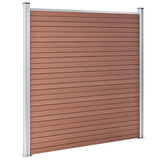 Vidaxl fence 526x186 cm hkc Brown