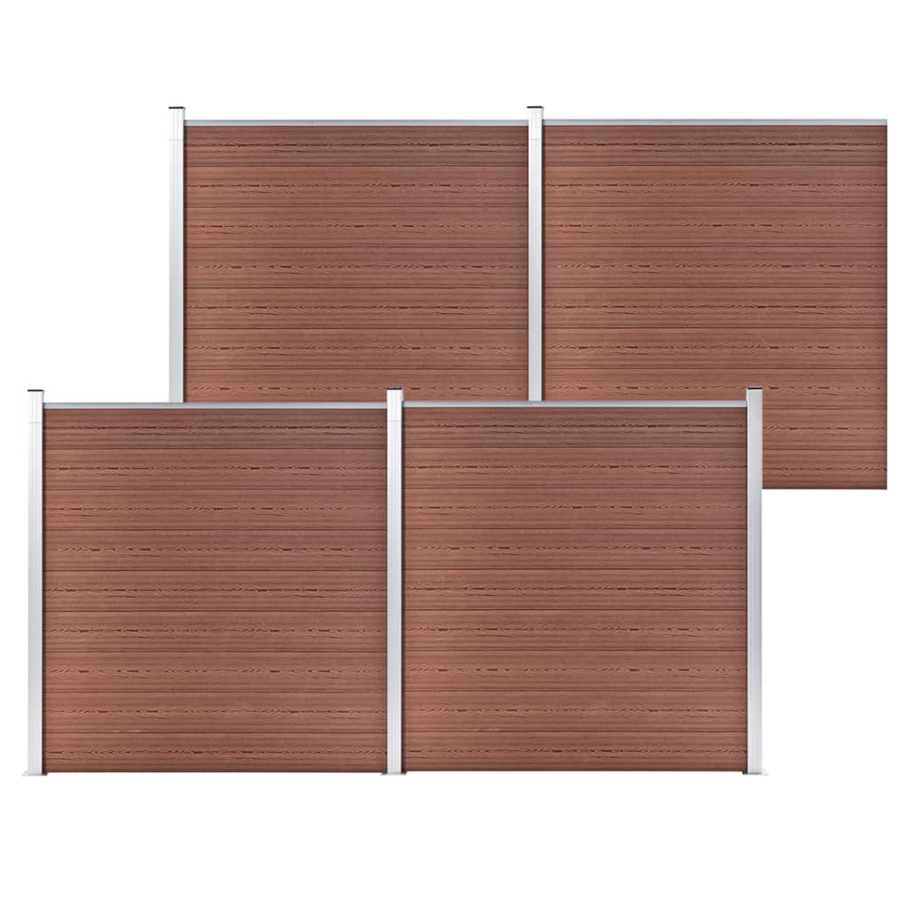 Vidaxl hegn 699x186 cm HKC Brown