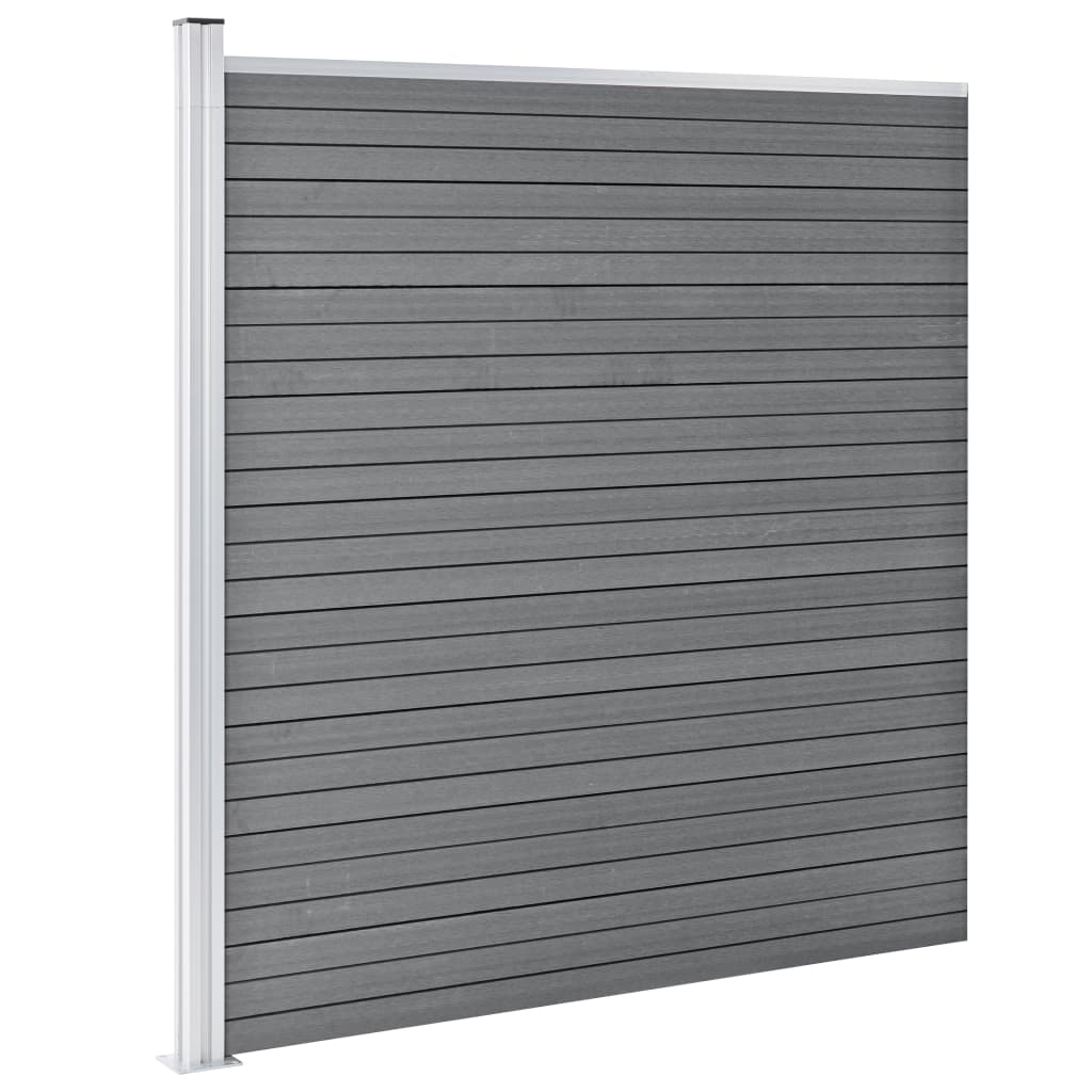 Vidaxl Fence 699x186 cm HKC Gray