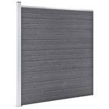 Zestaw ogrodzenia Vidaxl 3 kwadrat i 1 pochylenie 619x186 cm HKC Gray