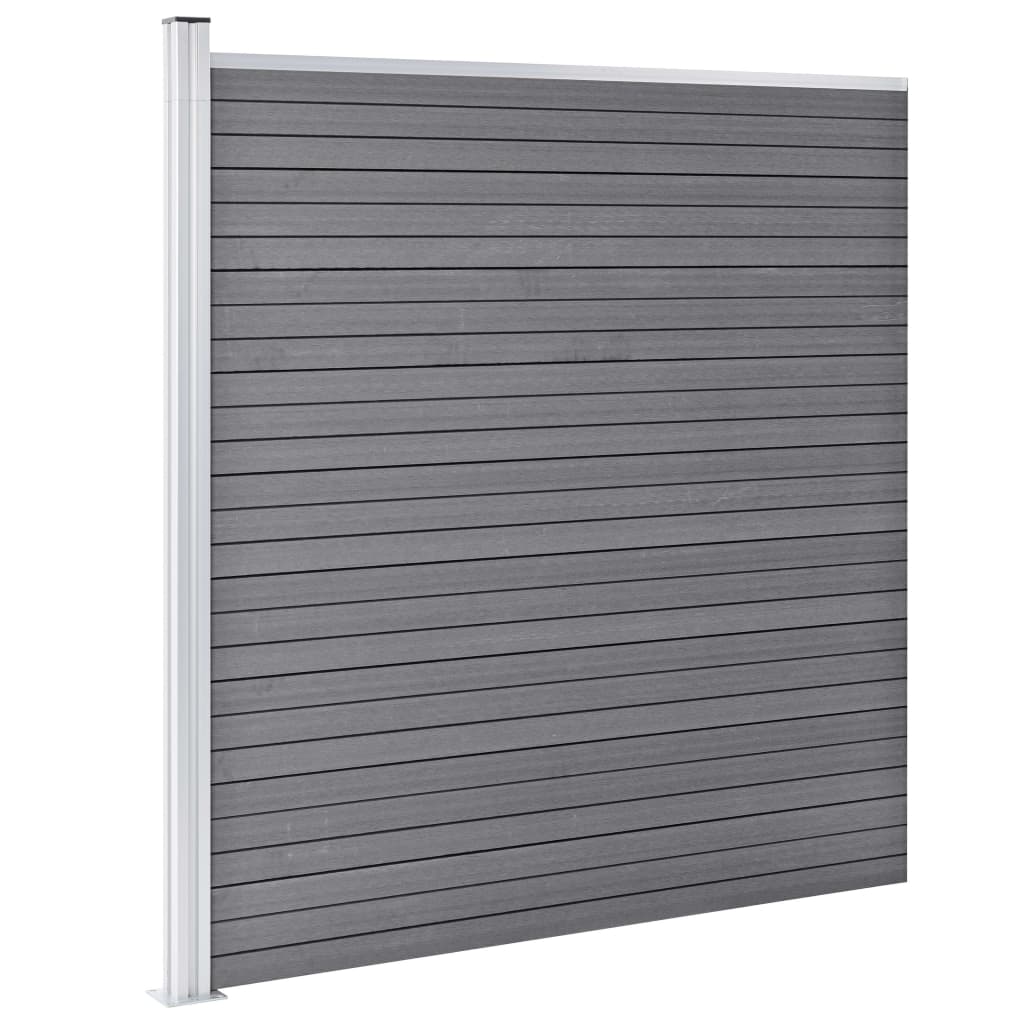 Vidaxl Set 3 Square y 1 Slanting 619x186 CM HKC Gray