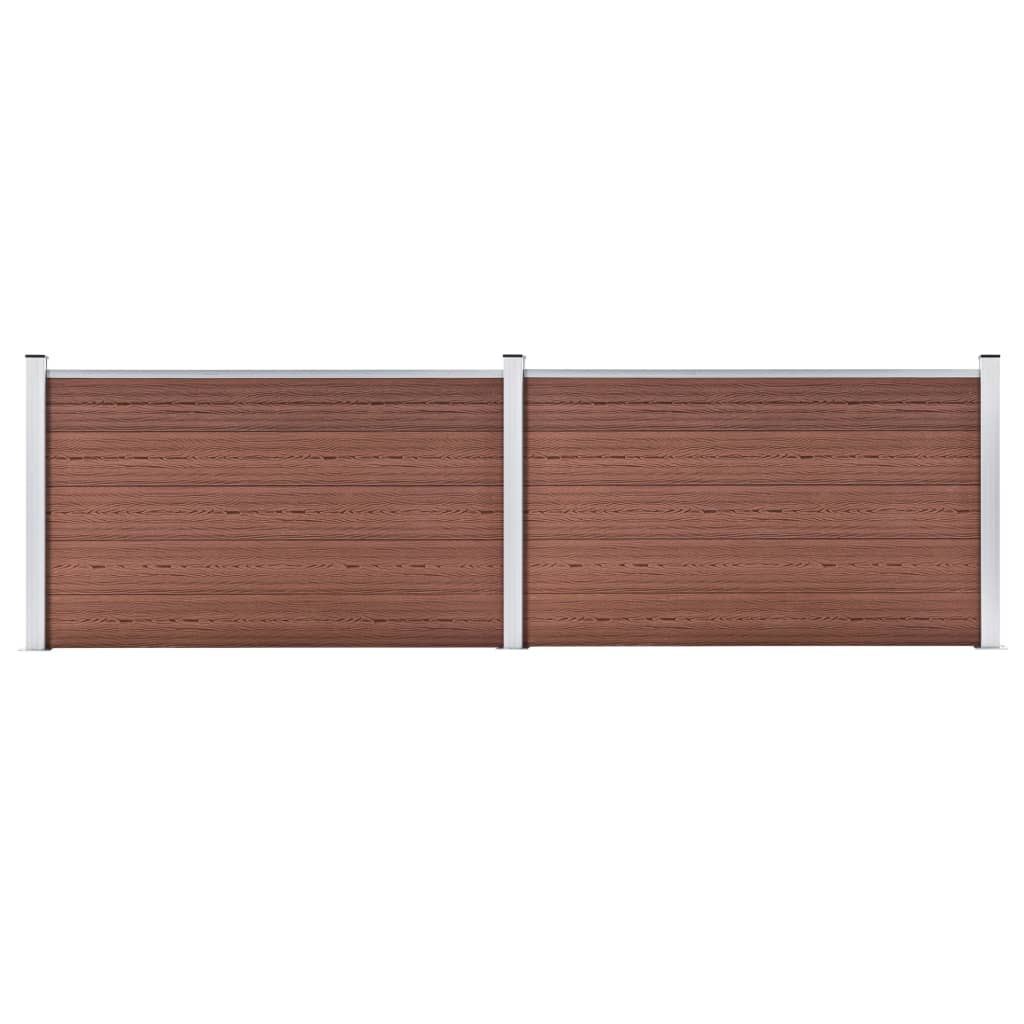 Vidaxl Fence 353x106 cm HKC Brown