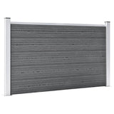 Vidaxl -Zaun 353x106 cm HKC Grau