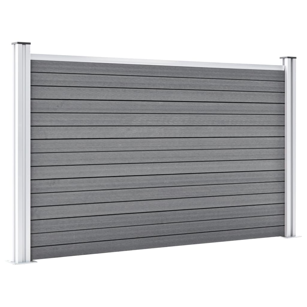 Vidaxl Fence 699x106 cm HKC Gray