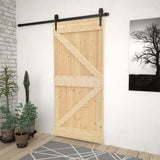 Puerta Vidaxl 80x210 cm de pino sólido