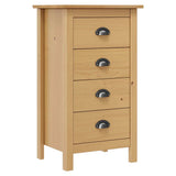Vidaxl dressoir hill 46x35x80 cm massief grenenhout
