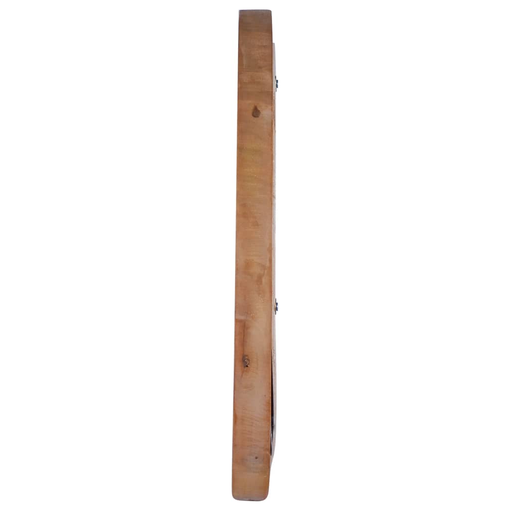 Vidaxl veggspeil rundt 40 cm teak tre