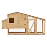 Vidaxl Chicken Coop 178x67x92 cm de pino sólido