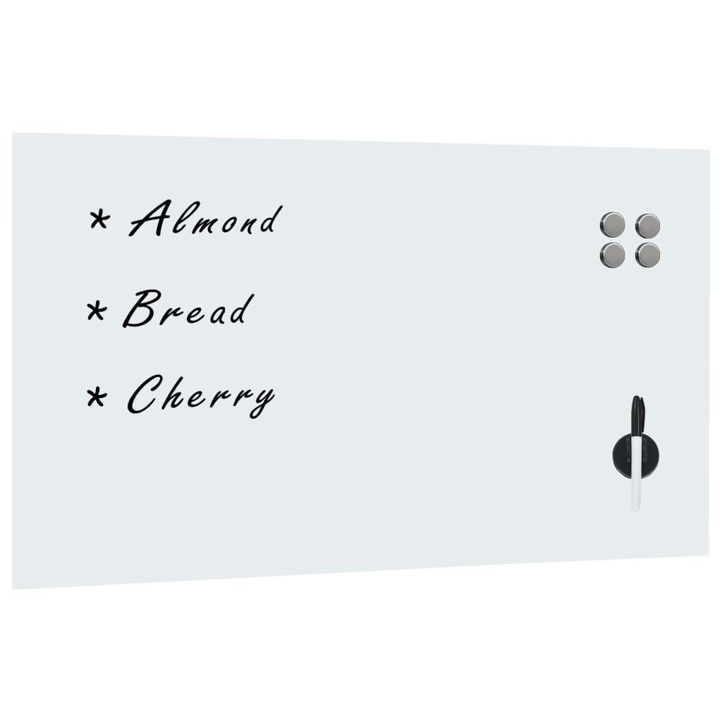 Vidaxl Magnetic Board Wall Montering 120x60 cm glass