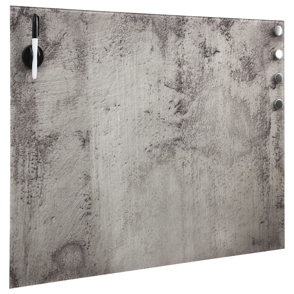 Vidaxl Montaje de pared de tablero magnético 40x40 cm de vidrio