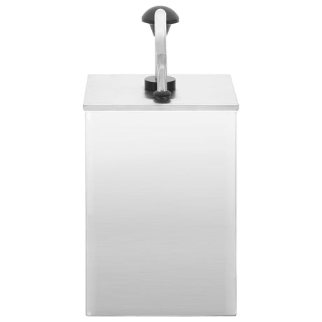 Distributeur de sauce vidaxl 3,5 l en acier inoxydable