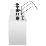 Dispensateur de sauce vidaxl 3x3,5 l en acier inoxydable
