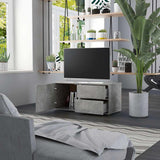 Vidaxl tv-meubel 80x34x36 cm bewerkt hout betongrijs