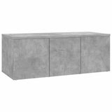 Vidaxl tv-meubel 80x34x30 cm bewerkt hout betongrijs