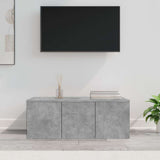Vidaxl tv-meubel 80x34x30 cm bewerkt hout betongrijs
