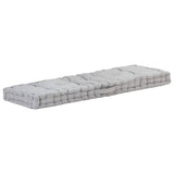 Cuscini per pavimenti per pallet Vidaxl 2 St Cotton Grey