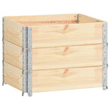 Vidaxl Palletopzetranden 3 PCS 60x80 cm pino solido