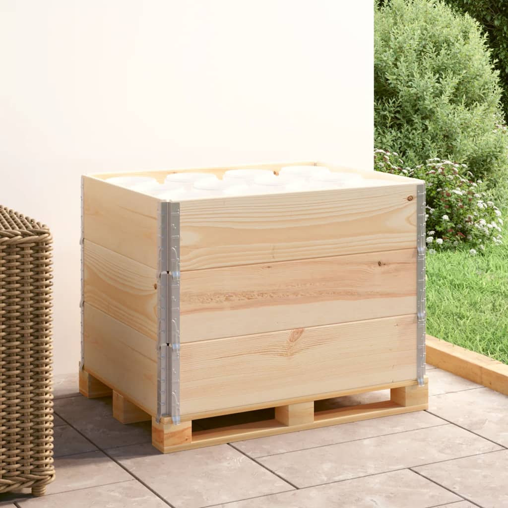 Vidaxl Palletopzetlanden 3 st 60x80 cm fast tall