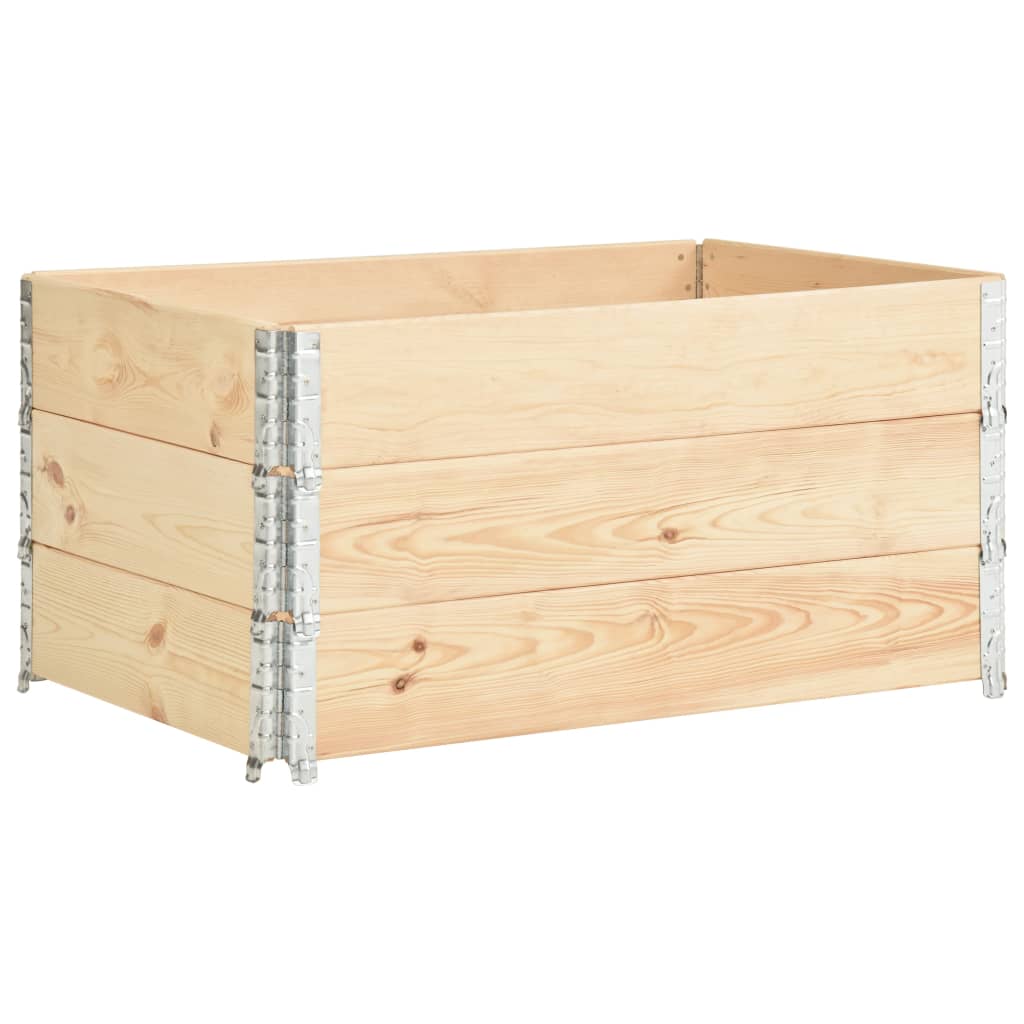 Vidaxl paletopzetranden 3 ST 80x120 cm Pine solide