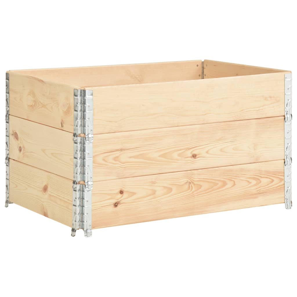 Vidaxl Palletopzetranden 3 St 50x100 cm Solid fyrretræ