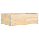 Vidaxl Palletopzetrand 3 ST 50x150 cm Pina solida