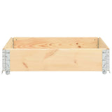 Vidaxl Palletopzetrand 100x100 cm Solid Pine