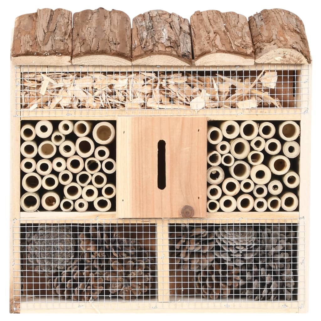 Vidaxl InsectHotel 30x10x30 cm Vurenhout