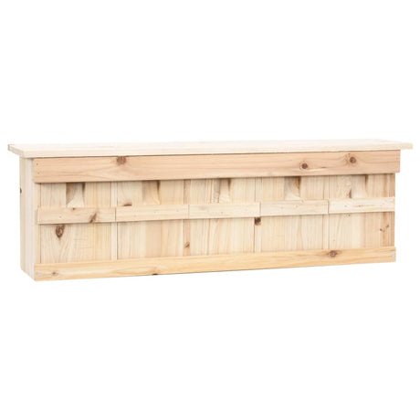 Vidaxl mussenhuis avec 5 chambres 68x15x21 cm Vurenhout
