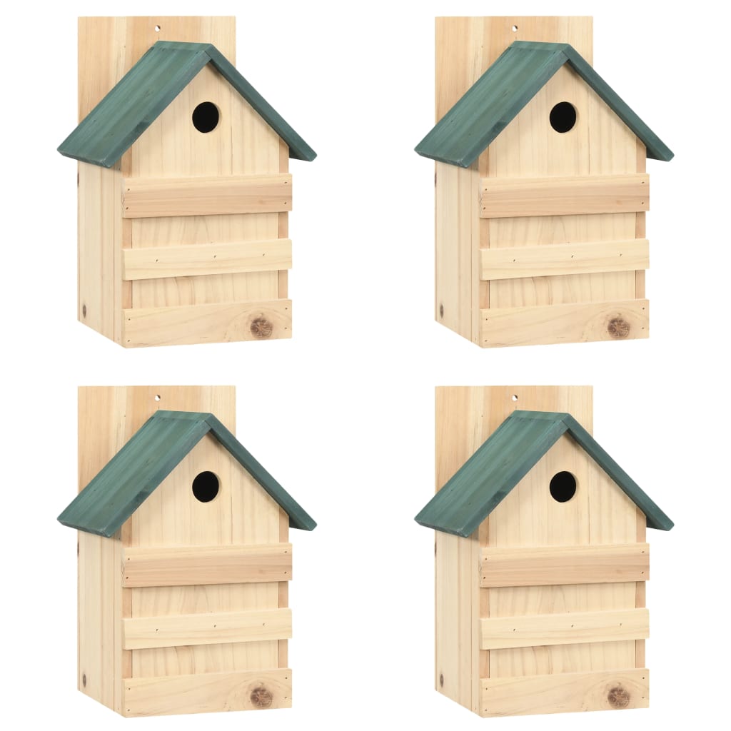 Vidaxl Bird houtes 4 pcs 23x19x33 cm Vurenhout