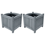 Vidaxl Planzen huet 2 PCS 30x30x30 cm foliter Pinewood opgeworf