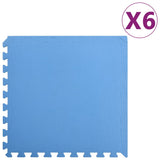 Vidaxl gulvmatter 6 ST 2,16 ㎡ EVA Foam Blue