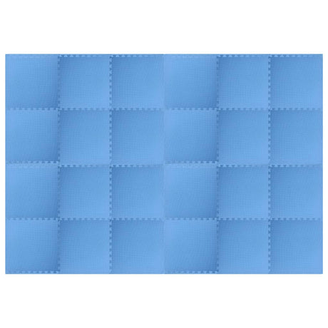 Vidaxl Floor Mats 24 ST 8.64 ㎡ Eva mousse bleu